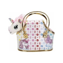 Cutekins Taşıma Çantalı Peluş Unicorn Lou Lou Çok Rengi