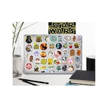 Star Wars Yıldız Savaşları Sticker Telefon Laptop Notebook Tablet Defter Matara Sticker Etiket Abanoz