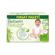 Bebem Natural Bebek Bezi Junior 5 Beden Fırsat Paketi 40 Adet