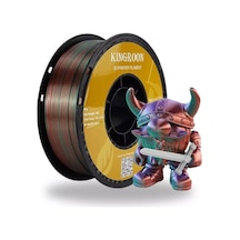 Kingroon 3 Renk Yeşil - Mor - Bakır Pla Silk Filament 1.75 Mm 1000gr