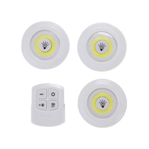 Uzaktan Kumandalı 3 Parça Portatif Led Seti Beyaz