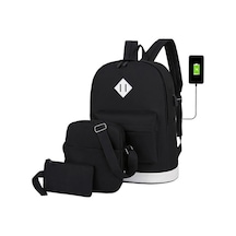 Novahub Pratik Outdoor Çanta Seti Sırt Çantası, Sling Ve El Çantası Siyah Siyah