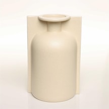 Vitale Lıp Beyaz Vazo Orta 17 14 25 Cm Ak.jl0015 Renkli