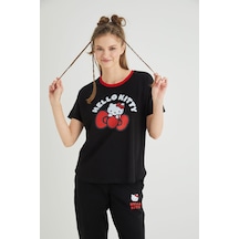 Hello Kitty Lisanslı Baskılı Tişört Regular Fit Renkli