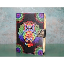 Baykuşlu Deri Defter Arbltgsolmcb5xpx3xc Çok Renkli