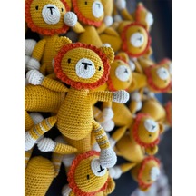 Amigurumi Oyuncak Uyku Arkadaşı Oyun Aslan Uykucu