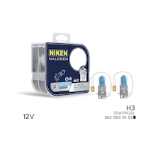 Niken 12v H3 55w Beyaz Işık Ampul Pk22s 5000k - Ekolmaks