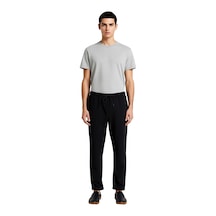 Ersefa Erkek Slim Fit Kumaş Pantolon Günlük Kullanım Fonksiyonel Dayanık siyah