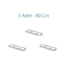 Ekol Yedek Nemli Mop Paspas Başlığı Beyaz 3 Adet 80 CM