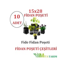 Fidan Poşet, 15X28, Fide Poşeti, 10 Adet, Fidan Torbası