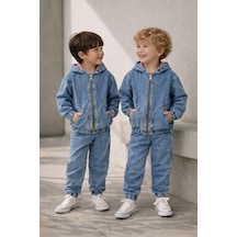 Baby Lory Kids Store Erkek Çocuk Kot Takım Açik Mavi