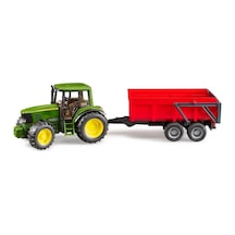 John Deere 6920 Traktör Ve Kırmızı Römorku - Özel Seri Br02057 Yeşil