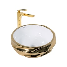 Paluci Nora White Gold Lavabo Sırlı