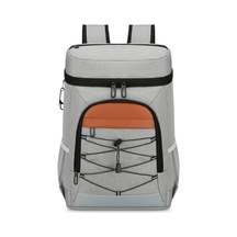 Öğle Yemeği Bölmeli Kamp Soğutucu Sırt Çantası Yalıtımlı Y29035lg Gri