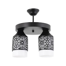 Ikili Spor Model Modern Retro Rustik Avize Beyazcam