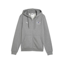 Puma Bmw Mms Essentials Fleece Erkek Gri Günlük Stil Eşofman Üstü 63542803