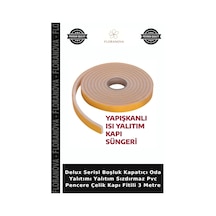 Delux Serisi Boşluk Kapatıcı Oda Yalıtımı Yalıtım Sızdırmaz Pvc Pencere Çelik Kapı Fitili 3 Metre