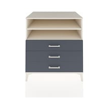 Kronos Şifonyer 2 Raflı 3 Çekmeceli 88x59x96 Aytaşı-antrasit Aytaşı