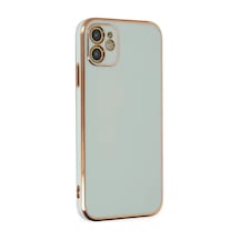 Newface Apple, Uyumlu iPhone 12 Kılıf Volet Silikon - Açık Yeşil