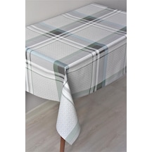 Elyaflı Astarlı Pvc Silinebilir Muşamba Masa Örtüsü - 1120-1a-gri