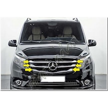Markadan Mercedes Vito Krom Ön Panjur 2014 Sonrası 5 Parça Paslan