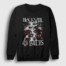 Presmono Unisex Eyes Black Veil Brides Sweatshirt Siyah
