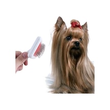 Büro Ev Evcil Hayvanı İçin Paslanmaz Kedi Köpek Tüy Tarama Toplama Fırçası