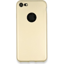 Mey İthalat Apple Uyumlu iPhone 7 Kılıf First Silikon - Gold Altın