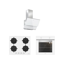 Silverline BO6501W01 - CS5427W01 - 3490 Oslo 60 Beyaz Ankastre Set