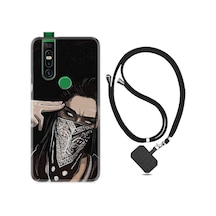 Xiaomi 11T Pro Kılıf Silikon Desen Gri Zigzag 1706 Siyah
