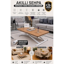 Home Üst Tabla Mdf Efesçam Oval Köşe Alt Beyaz