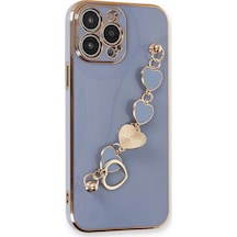 Ilkeshop Newface Apple iPhone Uyumlu 14 Pro Kılıf Esila Silikon - Gri