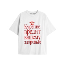 Kalic Studio Russıan Oversize T-shirt Beyaz