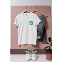 Oversize Bioinformatics Genetics Cep Tasarımlı Unisex T-shirt Beyaz