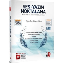 3d Yayınları Ses-yazım Noktalama Konu Özetli Soru Bankası