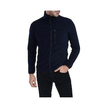 Ghassyco. Erkek Tam Fermuarlı Polar Ceket Siyah