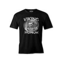 Viking Honor Ship Siyah Erkek Tshirt 001