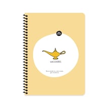Hisli Şeyler Kareli Spiralli Stickerli Defter Hallederiz 16,5x22,5 Çok Renkli