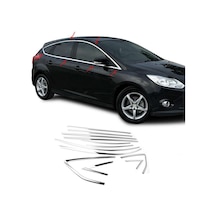 Ford Focus Uyumlu Hatchback 2011 2018 Cam Çıtası Krom