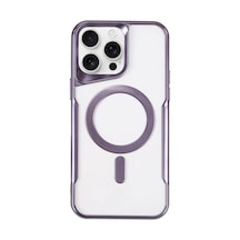 Newface - 314 - Apple iPhone Uyumlu 14 Pro Max Kılıf Boyi Magsafe Silikon Kapak - - Csmo-tex - Derin Mor