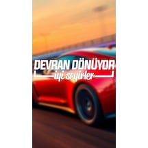 Devran Dönüyor, İyi Seyirler Yazı Jdm Araba-motosiklet Cam Etiket Sticker 24x7cm Beyaz Renk Beyaz