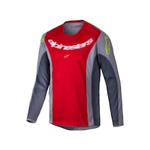 Alpinestars Racer Melt Off-road Genç Motosiklet Jerseyi Kırmızı Gri