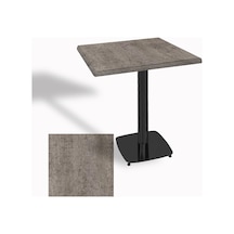Tokyo Kare Masa Esb 70x70 Cm - Werzalit, Wermodin Ve Allzalit Tabla - Kahve Oxid Çok Renkli