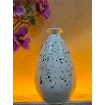 Pie Siyah Beyaz Tomurcuk Vazo Büyük 2 7 Cm X 6 3 Cm Çap Çok Renkli