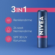 Pembe Renkli Dudak Bakım Kremi, Spf30 Koruma Ve Nemlendirme