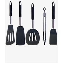 Valletta Donatella 5'li Spatula Set Siyah