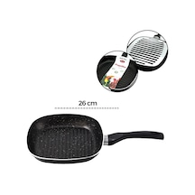 Diyarı Fırsat Papilla Ragnar Granit Izgara Tavası Grill Pan 26 Cm Dışı Kırçıllı 12'li Paket