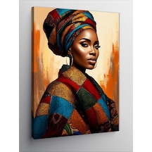 Kanvas Tablo Afrikalı Kadın Güzelliği 70cmx100cm