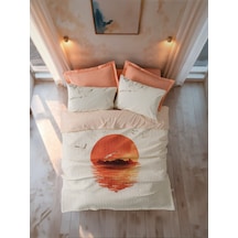 Cotton Box Maritime Tek Kişilik Complete Set Sunset Somon Somon