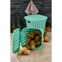 2'li Kapaklı Sepet Patates Soğan Saklama Kutusu - Kiler Sebzelik